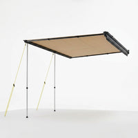 4.6 Ft. X 6.6 Ft. Car Side Awning, Retractable Vehicle Shade with UV50+ Waterproof Storage Bag, Suitable for Truck, SUV — Studio Shot