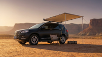 4.6 Ft. X 6.6 Ft. Car Side Awning, Retractable Vehicle Shade with UV50+ Waterproof Storage Bag, Suitable for Truck, SUV — Lifestyle