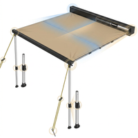 4.6 Ft. X 6.6 Ft. Car Side Awning, Retractable Vehicle Shade with UV50+ Waterproof Storage Bag, Suitable for Truck, SUV — How It Works