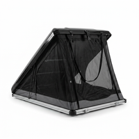 Roof Top Tent Hardshell Rooftop Tent for Van SUV Truck Car Overland Tent Camping for 2-3 Person with Ladder — Studio Shot