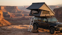 Roof Top Tent Hardshell Rooftop Tent for Van SUV Truck Car Overland Tent Camping for 2-3 Person with Ladder — Lifestyle