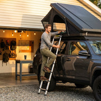 Roof Top Tent Hardshell Rooftop Tent for Van SUV Truck Car Overland Tent Camping for 2-3 Person with Ladder — Lifestyle