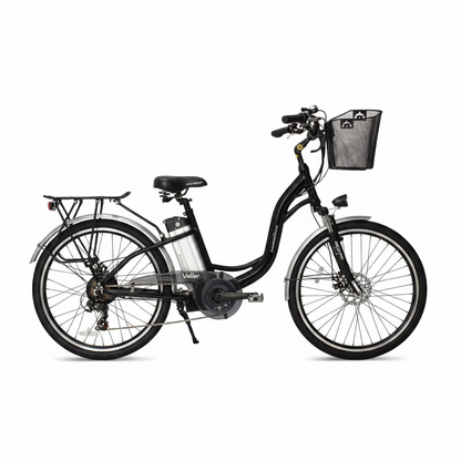 350W Electric Beach Cruiser Electric Bike, Black
