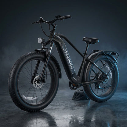 Electric Bike 26" X 4.0 Fat Tire Electric Bike,Peak 1500W Motor Ebike for Adults with 48V 720WH Removable Battery, up to 60Miles — Studio Shot
