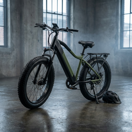 Powerful Electric Bike 48V 26AH 1000W Ebike Fatbike/Integrated Ebike Electric Bikes Powerful Electric Bicycle — Studio Shot