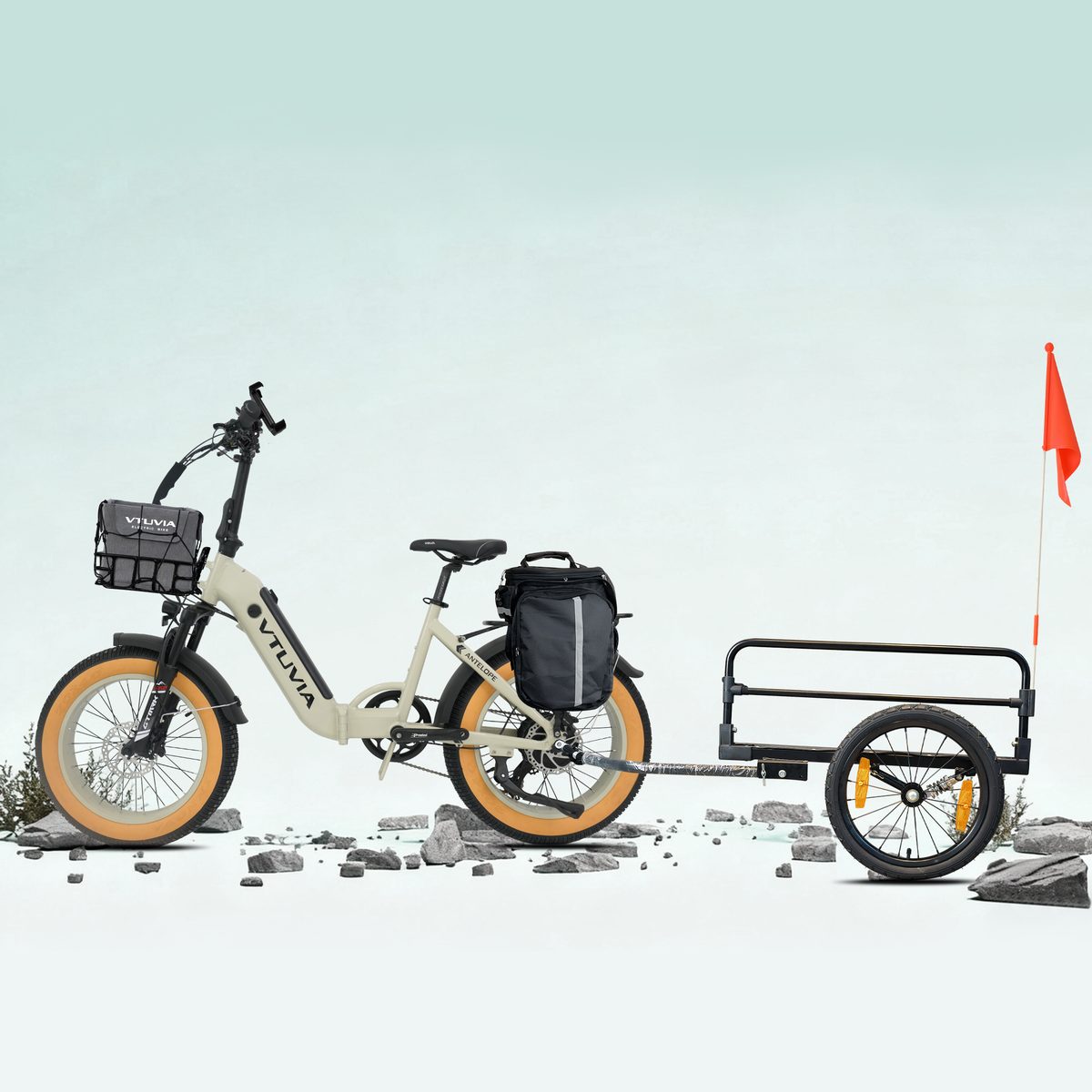 VTUVIA SX20 | 750W 48V | Folding Electric Bike | Step-Through Frame